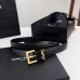 Replica Ysl Square Buckle Belt Gold 2.0cm