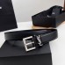 Replica Ysl Square Buckle Belt Silver 3.0cm