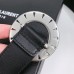 Replica Ysl Circular Belt Crystal Silver Buckle 585110