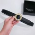 Replica Ysl Circular Belt Crystal Gold Buckle 585110