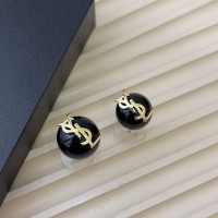 Replica Ysl Cassandre Pearl Earrings In Black