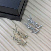 Replica Ysl Single Stud Square Crystal Earring