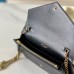 Replica Ysl Cassandre Envelope Chain Wallet In Black Smooth Leather