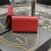 Replica Ysl Uptown Chain Wallet In Red