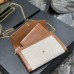 Replica Ysl Uptown Chain Wallet In Tan