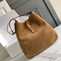 Replica Ysl Large LE 5 A 7 Supple Handbag in Suede