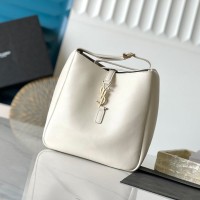 Replica Ysl Small Le5a7 Supple Bag White