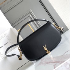 Replica Ysl  half moon Shoulder Bag in Black