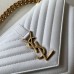 Replica Ysl Medium College Handbags in White with Gold Hardware