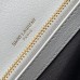 Replica Ysl Medium College Handbags in White with Gold Hardware