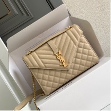 Replica Ysl Medium Envelope Bag in Beige