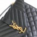 Replica Ysl Medium Envelope Bag in Black with gold Harewear