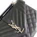 Replica Ysl Medium Envelope Bag in Black with silver Harewear