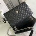 Replica Ysl Medium Envelope Bag in Black with silver Harewear