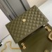 Replica Ysl Medium Envelope Bag in Dark Green