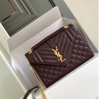 Replica Ysl Medium Envelope Bag in Red