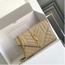 Replica Ysl Small Envelope Bag in Beige