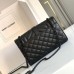 Replica Ysl Small Envelope Bag in Black with Black Hardware