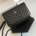 Replica Ysl Small Envelope Bag in Black with Black Hardware