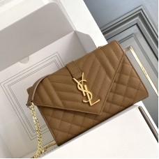 Replica Ysl Small Envelope Bag in Tan