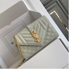 Replica Ysl Small Envelope Bag in whtie