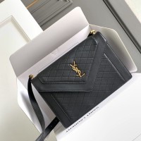 Replica Ysl Gaby Satchel Bag in Black