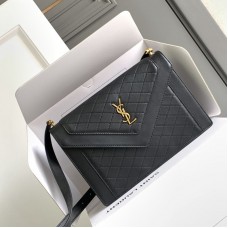 Replica Ysl Gaby Satchel Bag in Black