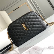 Replica ysl gaby zipped pouch in Black