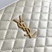 Replica ysl gaby zipped pouch in White