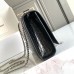 Replica Ysl Medium Kate Tassel Bag in Croco Black with silver hardware