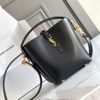 Replica YSL LE 37 mini bucket bag in black