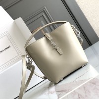 Replica YSL LE 37 mini bucket bag in grey