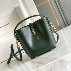 Replica YSL LE 37 mini bucket bag in Green