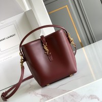 Replica YSL LE 37 mini bucket bag in Red