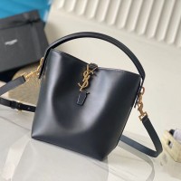 Replica YSL LE 37 SMALL bucket bag in balck