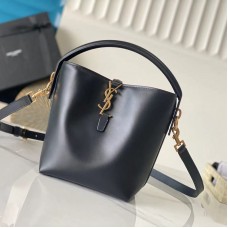 Replica YSL LE 37 SMALL bucket bag in balck