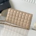 Replica Ysl Le Maillon Chain Wallet Beige Leather