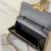 Replica Ysl Le Maillon Chain Wallet Black Leather