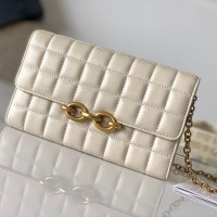 Replica Ysl Le Maillon Chain Wallet White Leather