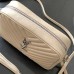 Replica YSL Lou Camera Bag  Beige with Silver Hardware