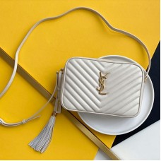 Replica YSL Lou Camera Bag  White