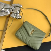 Replica Ysl LouLou Toy strap Bag in Khaki