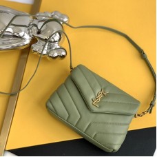 Replica Ysl LouLou Toy strap Bag in Khaki