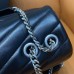 Replica Ysl Medium LouLou Bag in black with silver