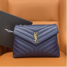 Replica Ysl Medium LouLou Bag in blue