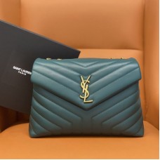 Replica Ysl Medium LouLou Bag in green