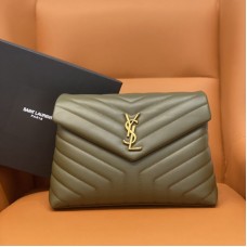 Replica Ysl Medium LouLou Bag in khaki