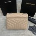 Replica Ysl Small Loulou Bag in Beige with silver