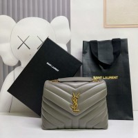 Replica Ysl Small Loulou Bag in Grey