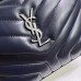 Replica Ysl Small Loulou Bag in Nevy Blue with Silver